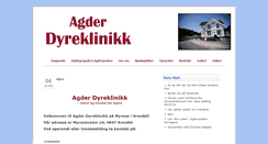 Desktop Screenshot of agderdyreklinikk.no